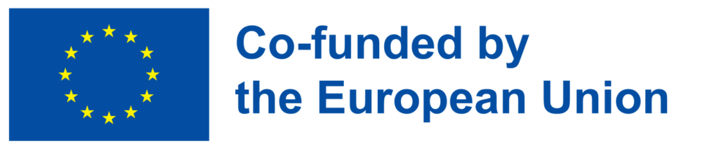 Logo with a flag of the EU and a saying "Co-Funded by the European Union"